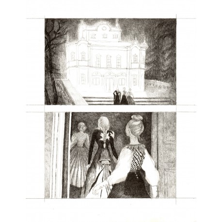 Baudouin Tamia: Les Trois Soeurs, Planche Originale.