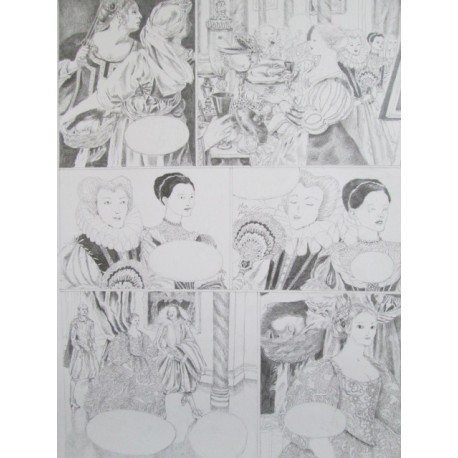 Baudouin Tamia: Artemisia, Planche Originale.