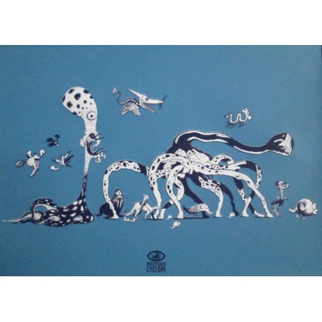 Profeseur Cyclope: Sérigraphie.