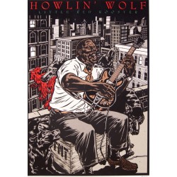Sérigraphie Mezzo: Howlin' Wolf.
