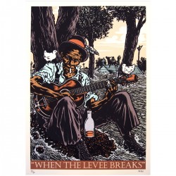 Sérigraphie Mezzo: When the Levees Breaks.
