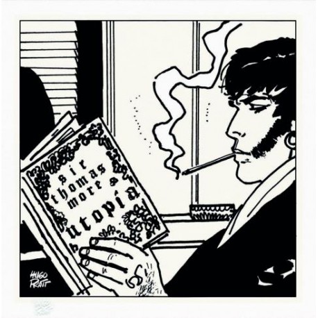 Pratt Hugo: Sérigraphie Corto Maltese, Utopia.
