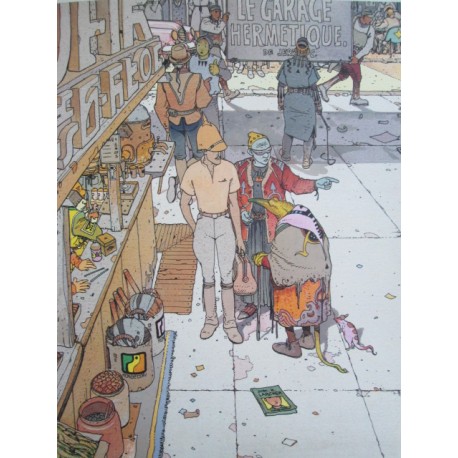 Moebius: Affiche Le Garage Hermétique.