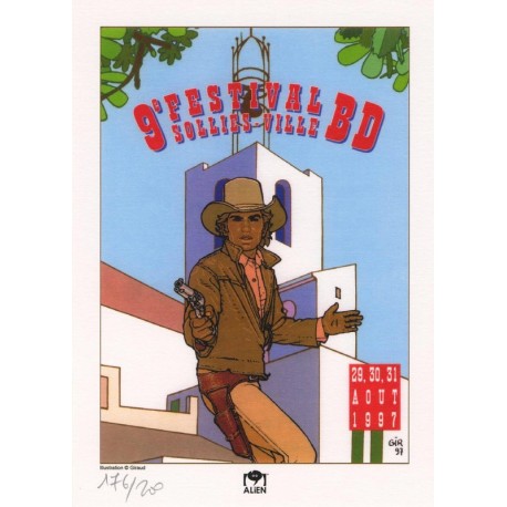 Giraud Jean: Ex-Libris 9ème festival BD Solliès-Ville.