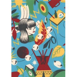 Blexbolex: Invitation La Fleur Oracle (Sérigraphie).