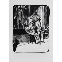 Duchazeau Frantz: Sérigraphie Les Derniers Jours de Robert Johnson.