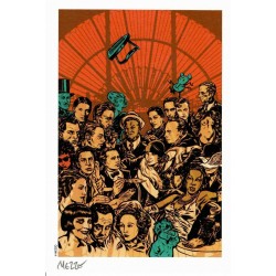 Mezzo: Ex-Libris Love in vain, signé.