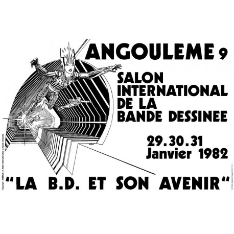 Moebius: Affiche Angoulême, 1982.