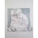 Bézian Frédéric: Dessin original, le baiser.
