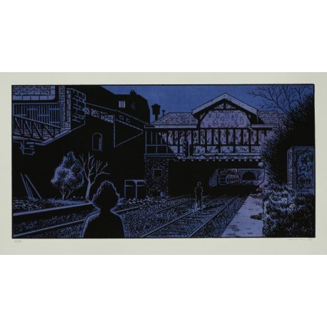Harari Lucas: sérigraphie La Gare.
