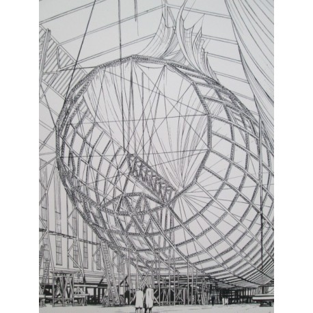 Schuiten François: Affiche exposition Galerie Escale Paris.