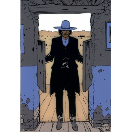 Jean Giraud(Gir): Plaque Plexiglas Blueberry.