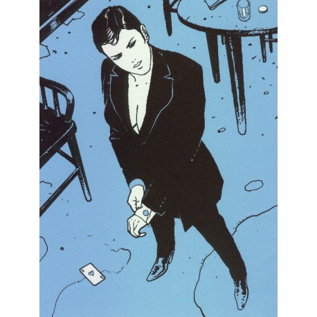 Jean Giraud(aka Gir, Moebius): Ex-libris As de Coeur.
