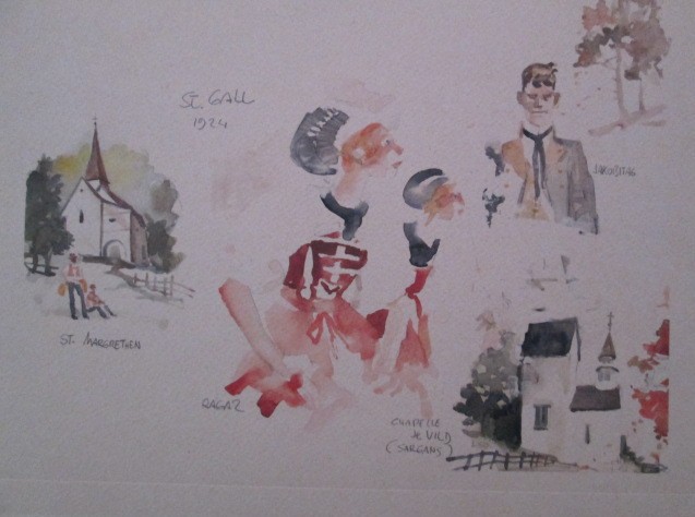 Pratt Hugo : illustration les Helvétiques Saint-Gall