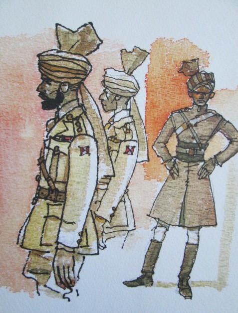 Hugo Pratt: Illustrations de Poèmes, Rudyard Kipling.