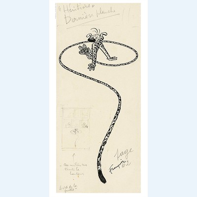 Franquin: Sérigraphie Les Héritiers.