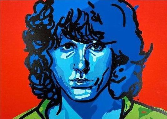 Liberatore Tanino: Sérigraphie Jim Morrison.