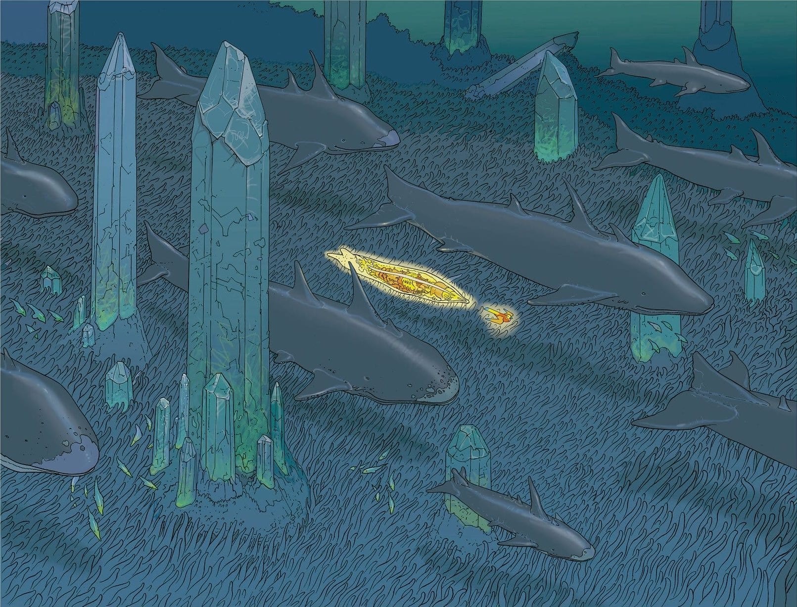 Moebius: Digigraphie Cristal Sea.