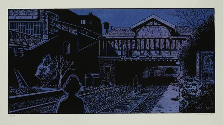 Harari Lucas: sérigraphie La Gare.