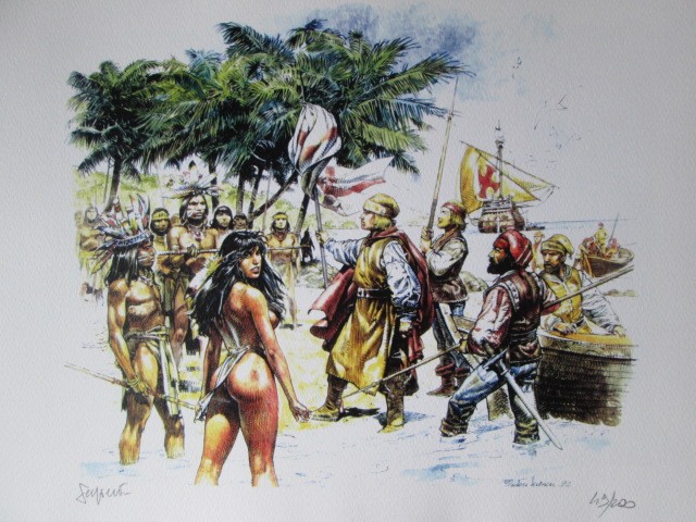 Serpieri Paolo Eleuteri : Lithographie Indian n°4.